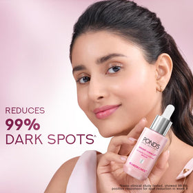 POND’S Bright Beauty Serum bottle shown in a 28 ml size for compact routine.