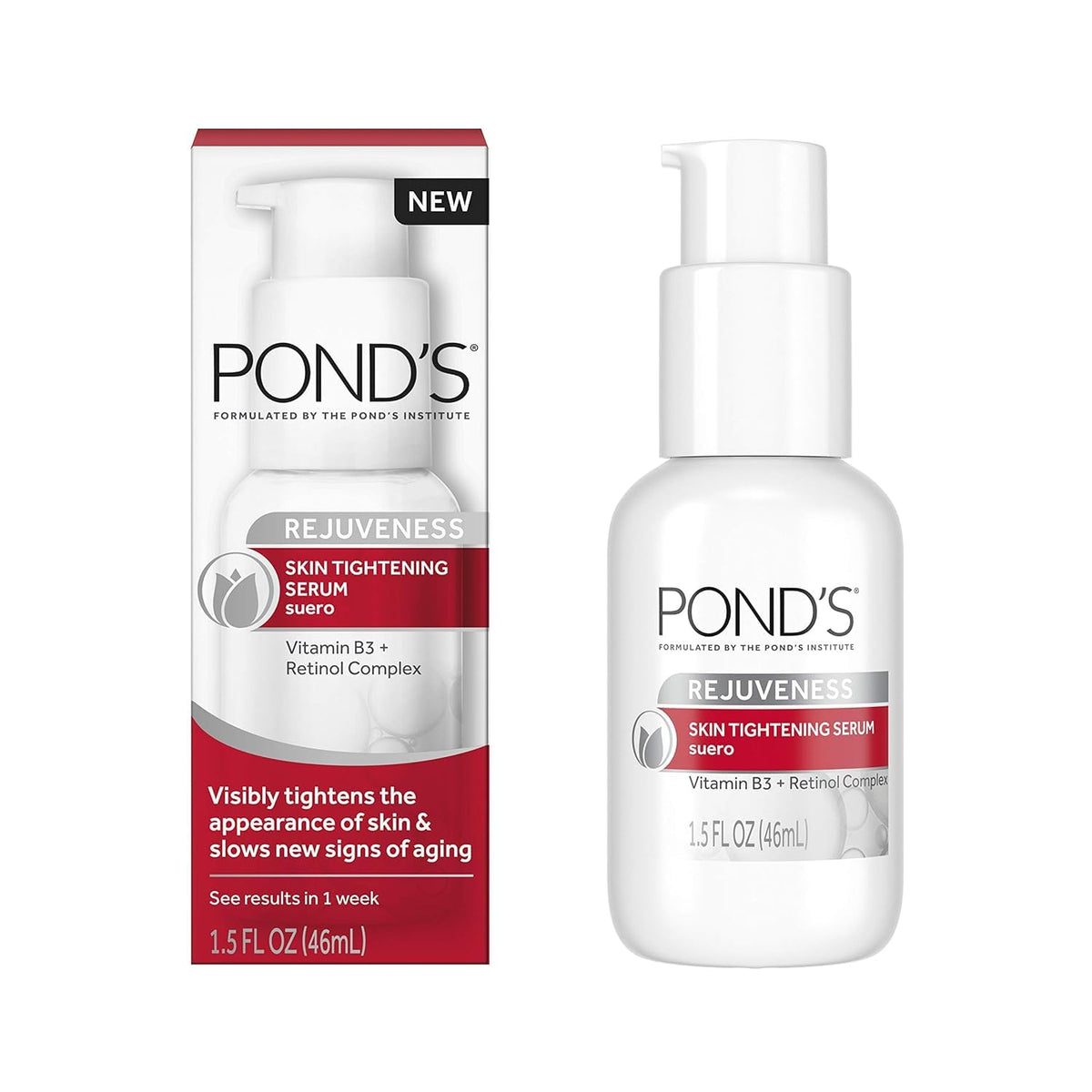 POND'S Rejuveness serum packaging with label, showcasing value of the 2-pack.
