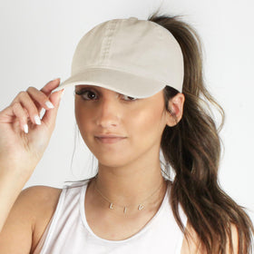 PONYFLO adjustable back closure fits most adults for personalized comfort.