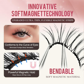 Pooljoy Hunnyfit comfortable lashes conform to the eye contour for all-day wear.