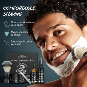 POP MODERN.C pre-shave oil 30ml close-up showing prep for smooth shaving.