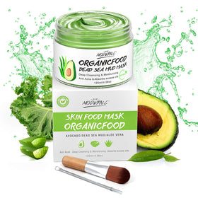 POP MODERN.C avocado clay mask texture close-up for deep cleansing and hydration