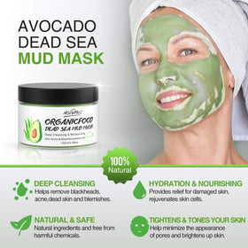 POP MODERN.C clay mask with green tea close-up for soothing care