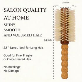 Popcode cork-handle round brush offers lightweight comfort for effortless styling