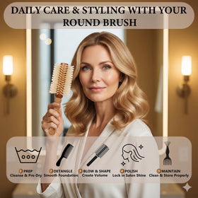 Popcode brush presented as a thoughtful gift for at-home salon styling