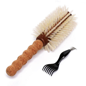 Popcode boar-bristle round brush with large barrel for fast, voluminous blowouts and shine