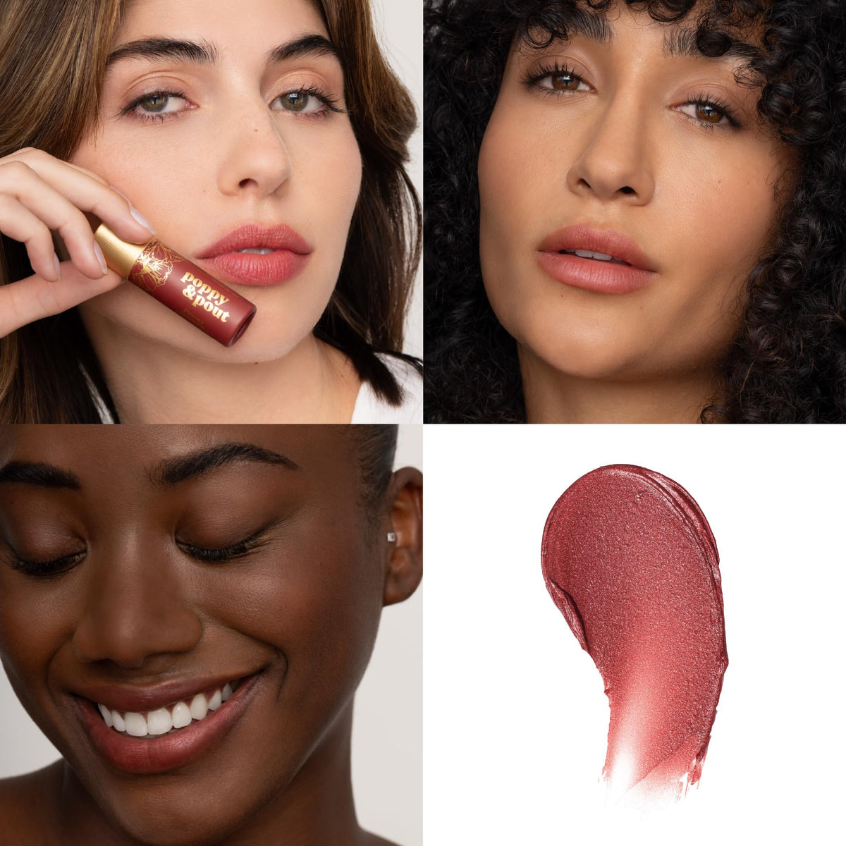 Poppy & Pout Penny Lip Tint with mint flavor for a refreshing feel.