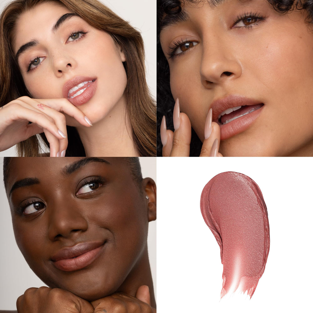 Poppy & Pout Roxie tint applied on lips for a sheer, customizable finish