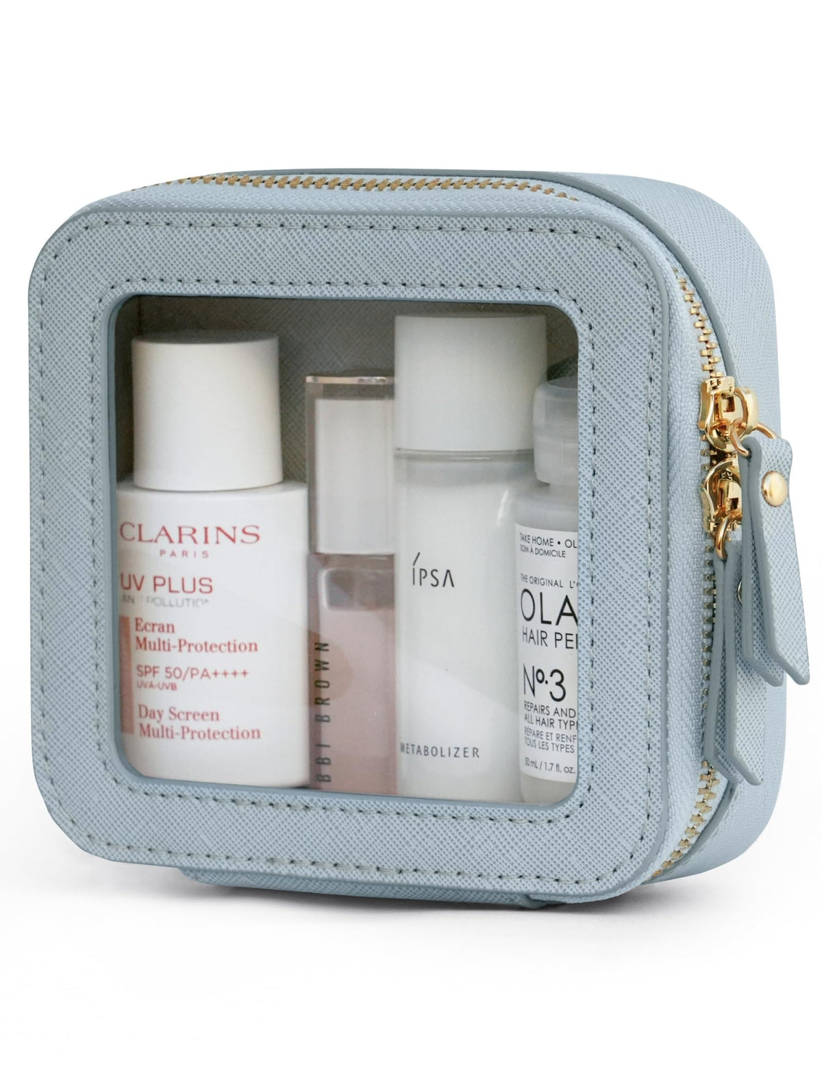 Popvibe Clear Makeup Bag with transparent panel for quick access to essentials