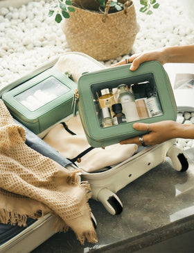 Popvibe Clear Makeup Bag offers versatile use for jewelry tech and more