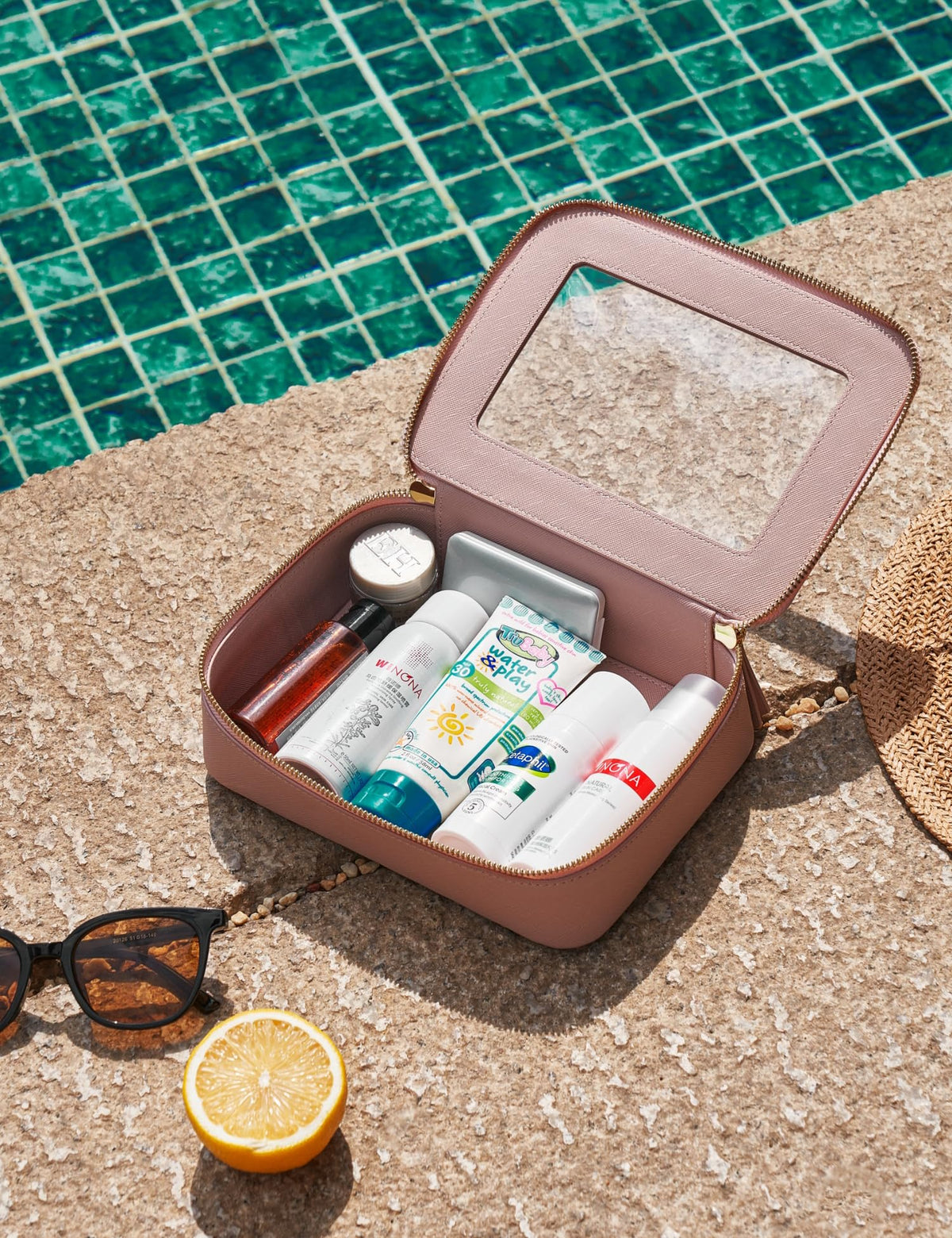 Popvibe Clear Makeup Case smart organization for cosmetics, jewelry, or tech.