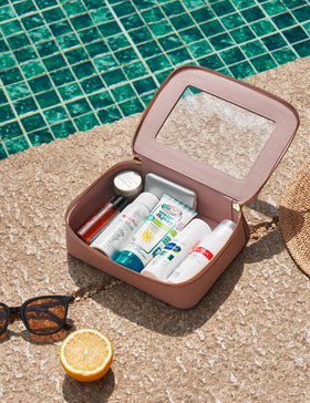 Popvibe Clear Makeup Case smart organization for cosmetics, jewelry, or tech.
