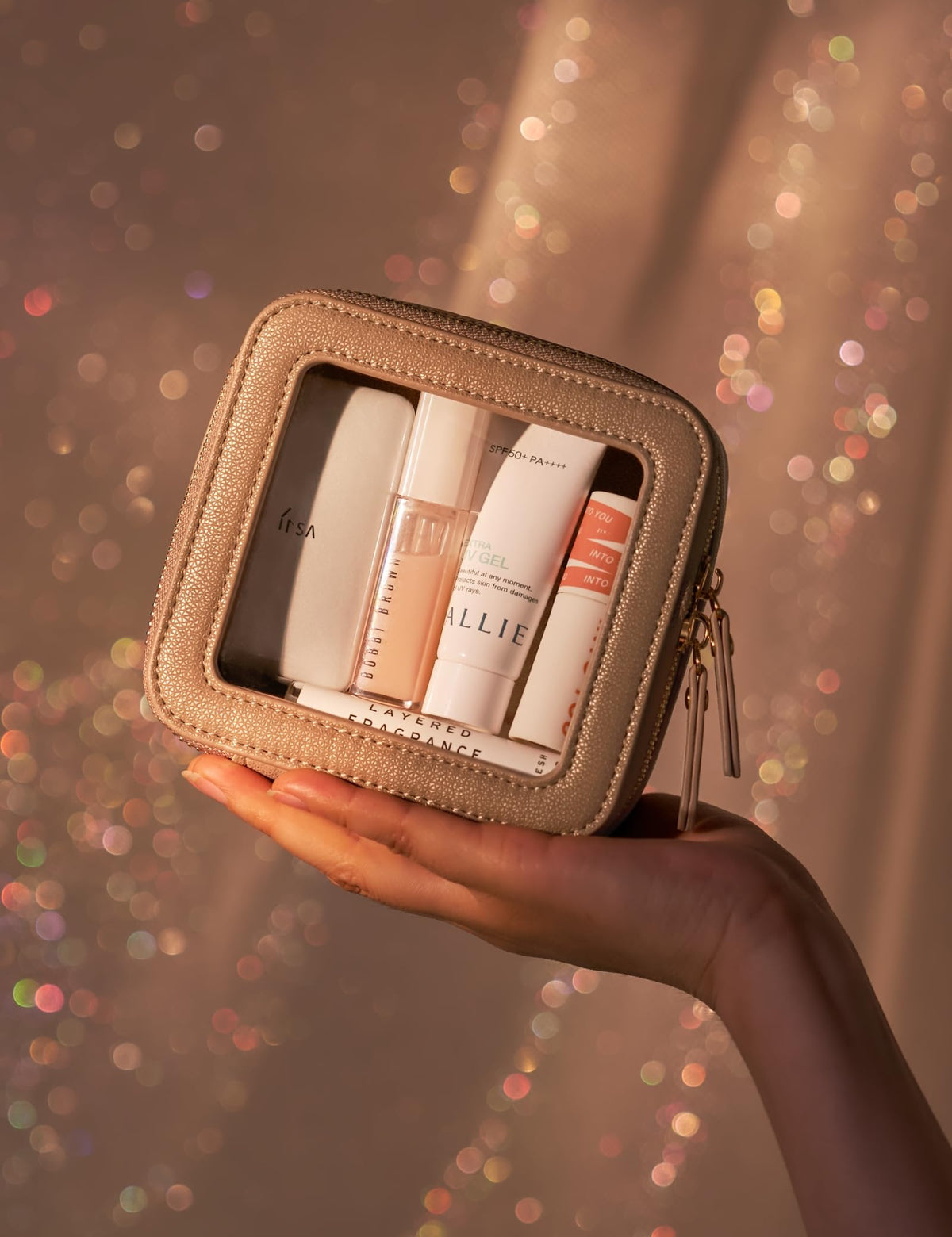 Popvibe compact dimensions 5x4.7x2 inches for purse and travel use.
