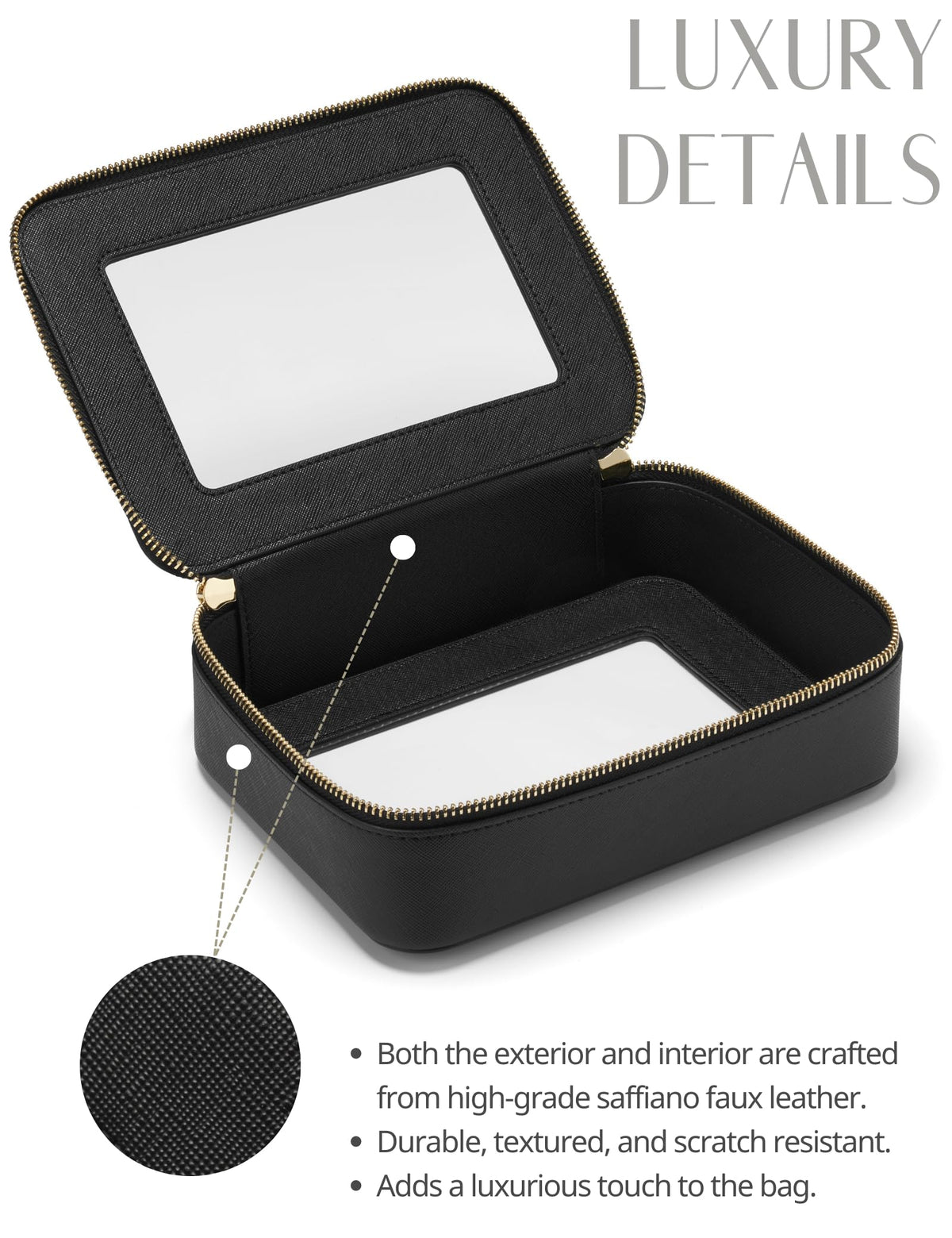 Popvibe compact travel size fits in purses, totes, and luggage.