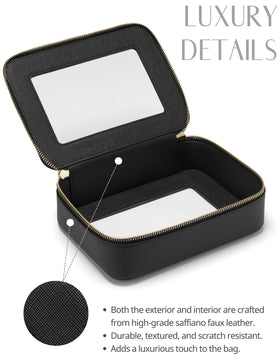 Popvibe compact travel size fits in purses, totes, and luggage.
