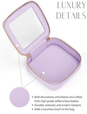 Popvibe compact case easily holds lip balm, earbuds, jewelry, and charging cords.