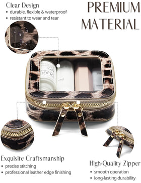 Popvibe leopard faux leather finish adds durability and luxury.