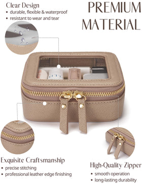 Popvibe premium diamond-pattern faux leather exterior and interior durability.