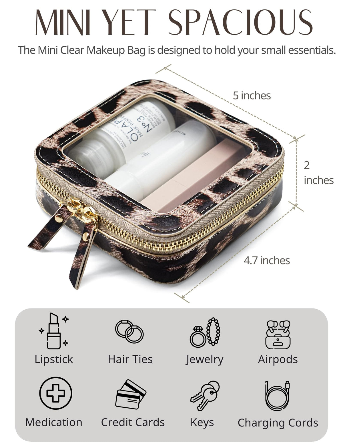 Popvibe purse-friendly pouch complements any outfit.