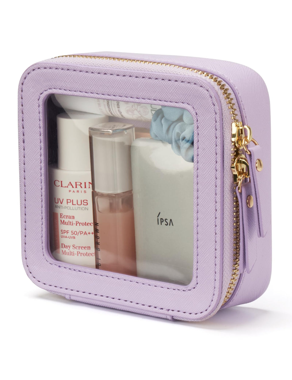 Popvibe small cosmetic bag with clear design offers quick access to daily essentials on the go.