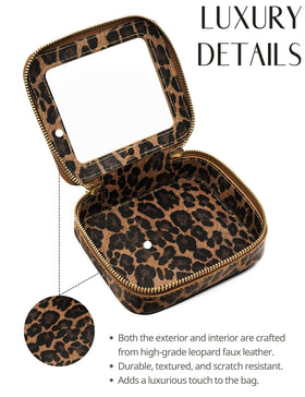 Popvibe small makeup bag clear interior view for easy item visibility.