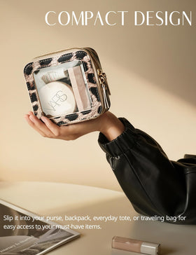 Popvibe smooth zipper and gold hardware secure items stylishly.