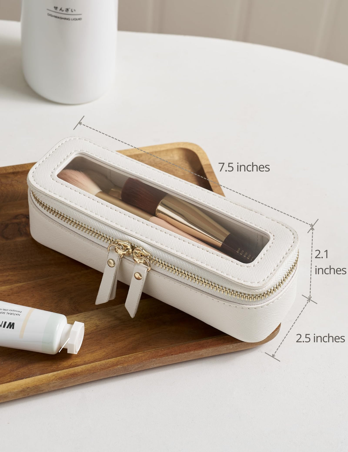 Popvibe Smooth Zipper Closure ensures secure and easy opening.