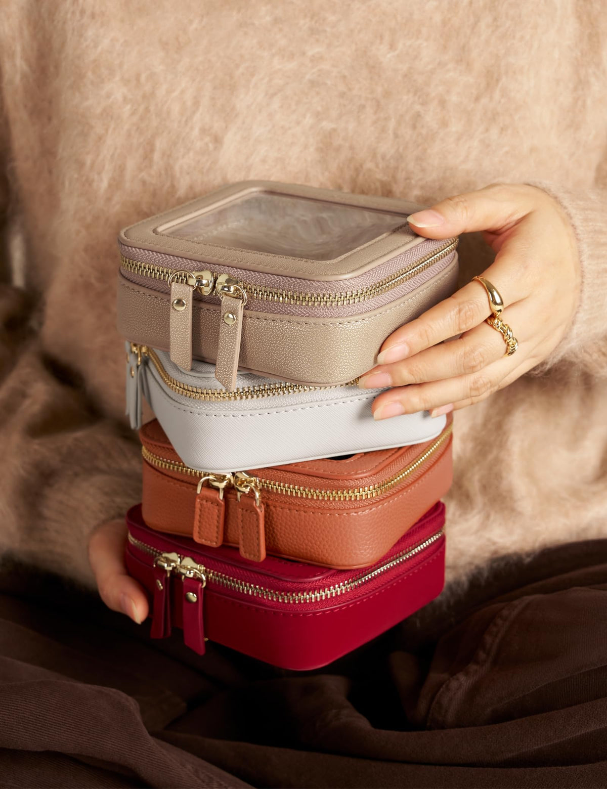 Popvibe travel-friendly pouch as a compact car organizer for essentials.