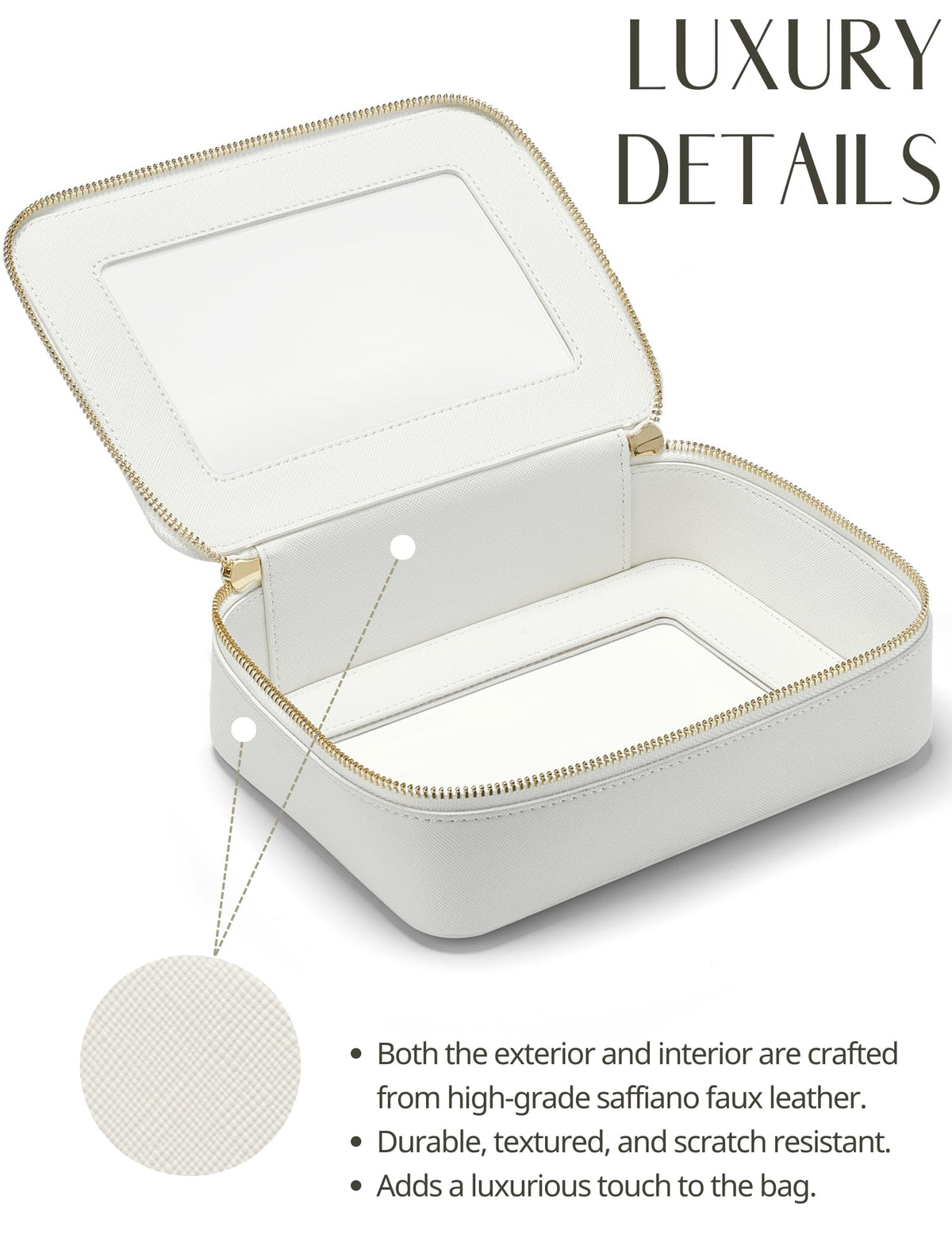 Popvibe TSA-Approved Bag helps quick security checks.