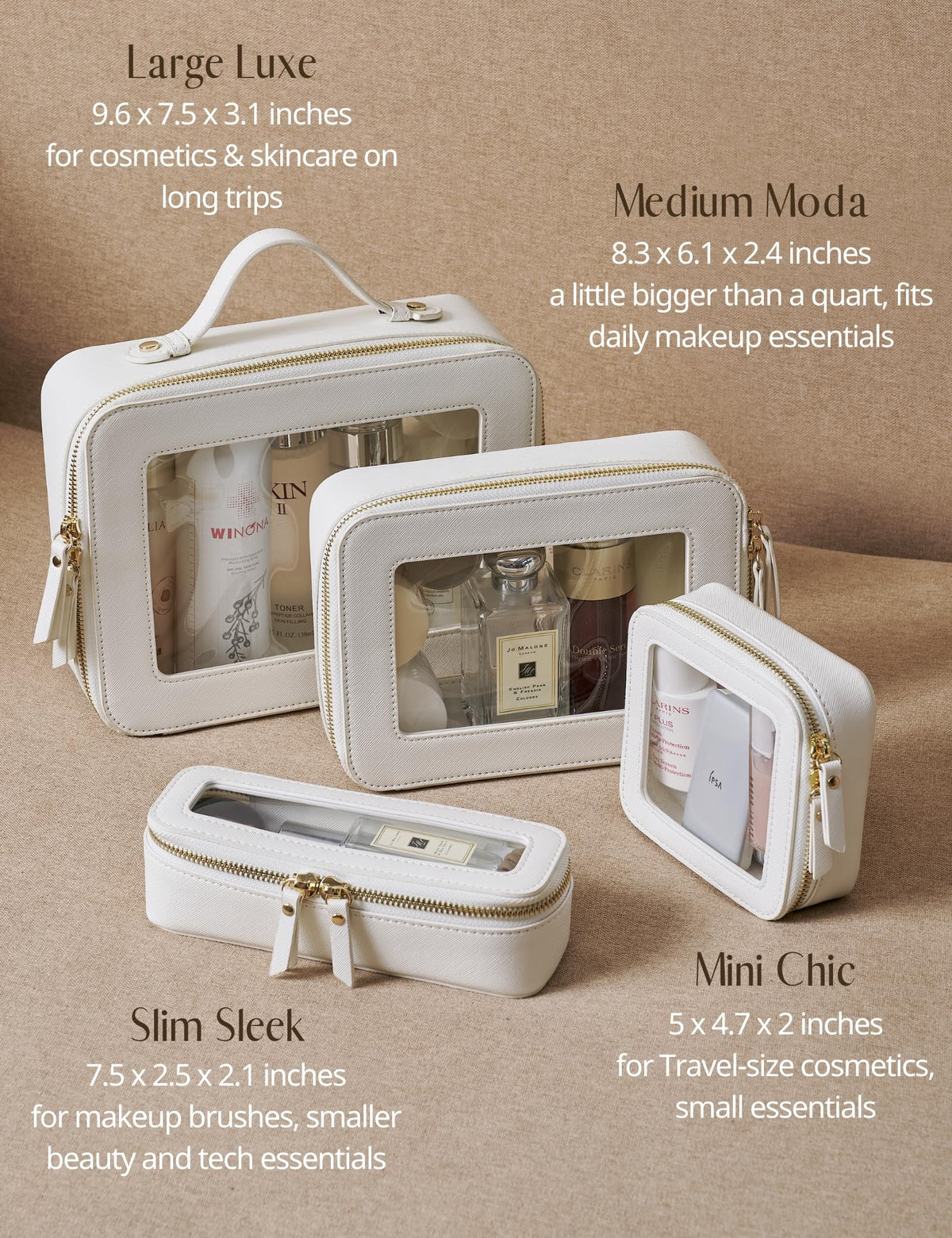 Popvibe versatile organization bag for jewelry, tech, or stationery.