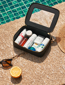 Popvibe versatile organizer holds makeup, toiletries, jewelry, or small gear.