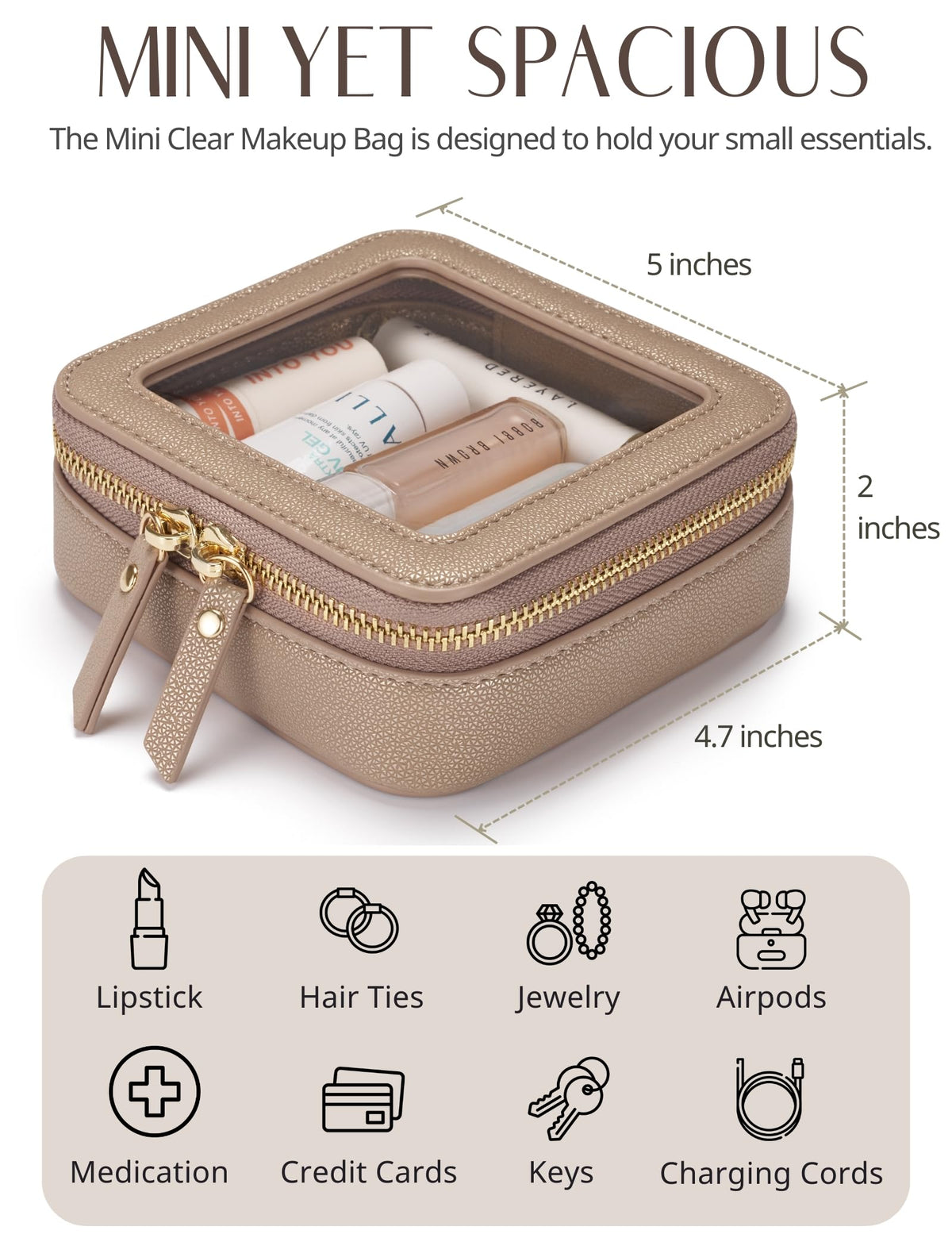 Popvibe water-resistant material protects contents in damp conditions.