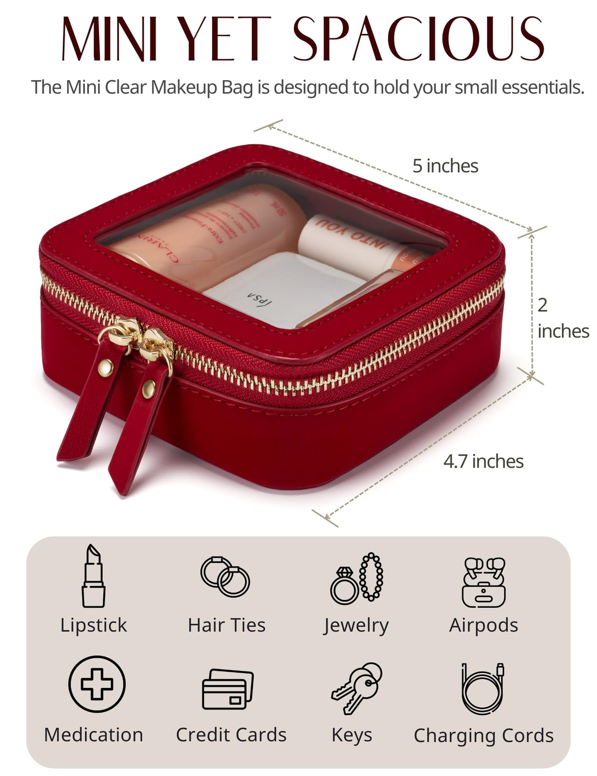 Popvibe Water-resistant material protects contents and cleans easily.