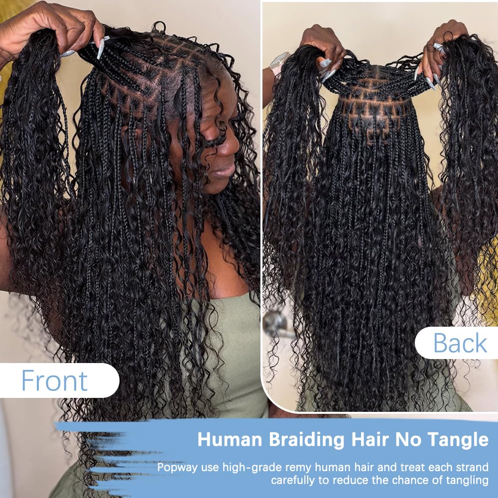 Deep wave texture from Popway supports versatile boho braids and twists.