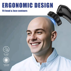 PORIPORI double-ring net protects skin during close shaves.