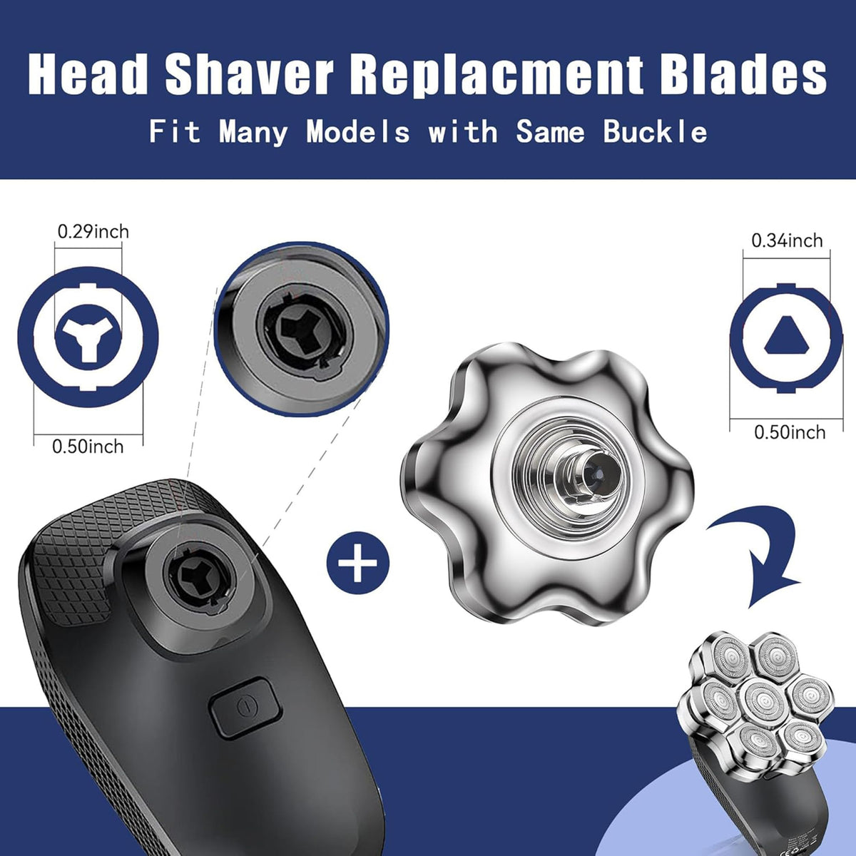 Poripori push-type installation speeds up head replacement.