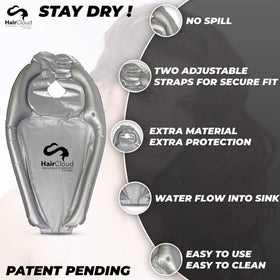 Travel-friendly design makes professional rinsing possible away from the sink.