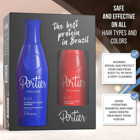 Portier Exclusive Anti-frizz emollient nourishes color-treated hair with vitamins.
