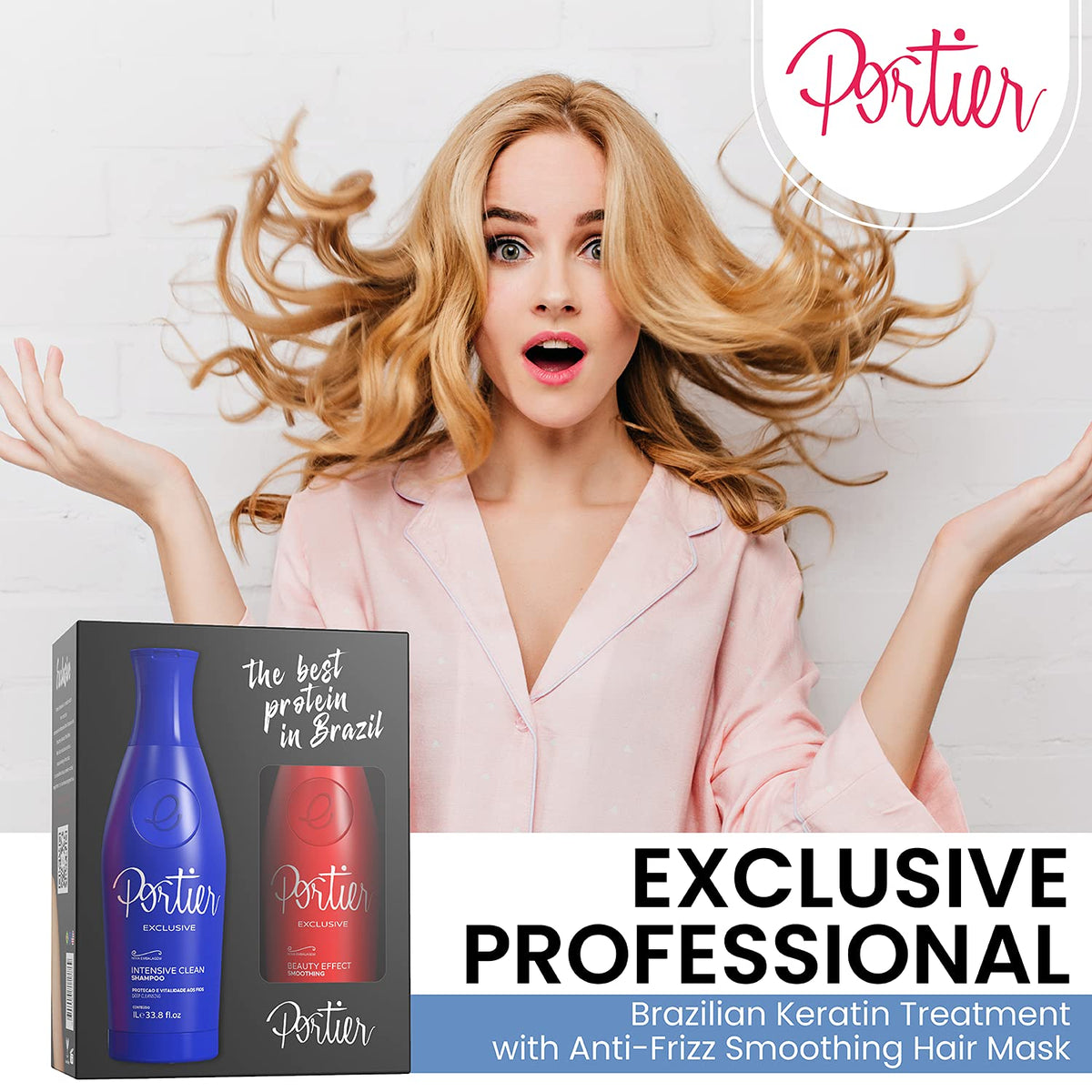 Portier Exclusive Application hands image showing smooth application.