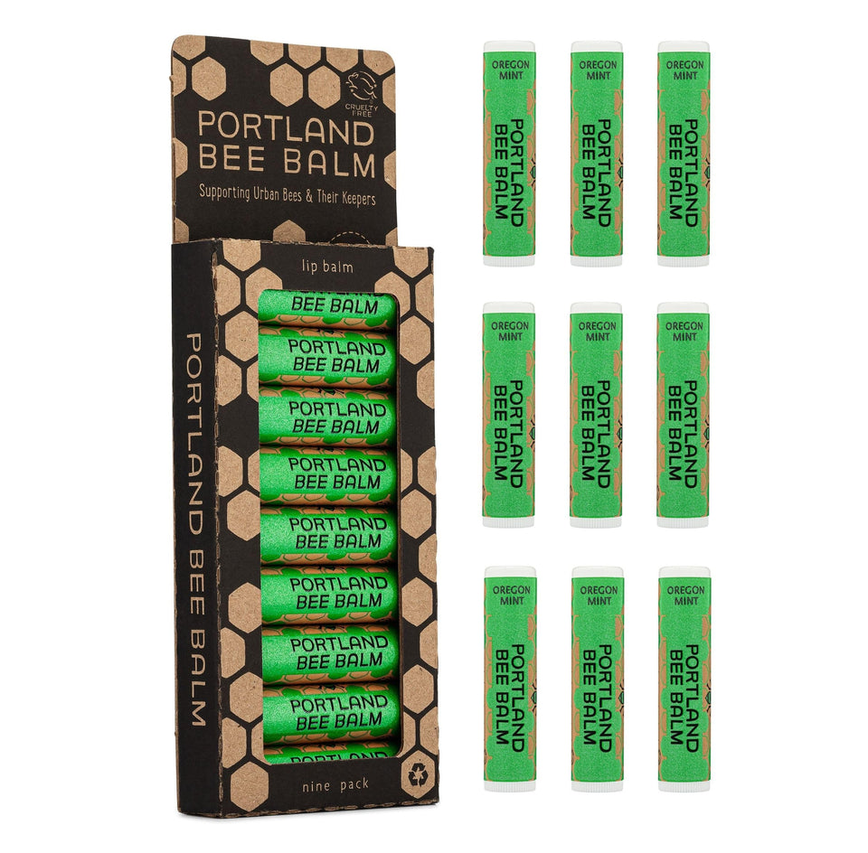Portland Bee Balm Oregon Mint tube for daily moisture and refreshing feel.