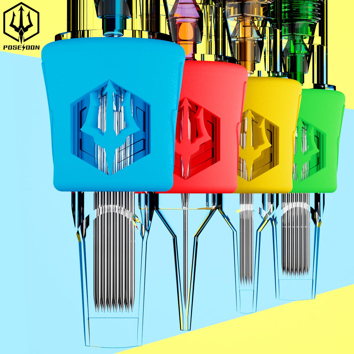 POSEIDON 1205RS needle close-up for clean shading and consistent performance.