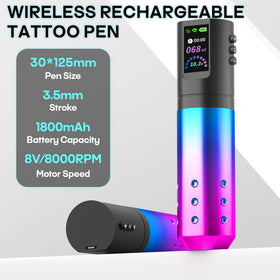 POSEIDON 1800mAh battery with LED display supports long sessions and quick top-ups.