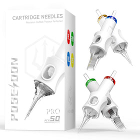 POSEIDON needles with spiral nozzle design deliver richer ink flow for crisp lines.