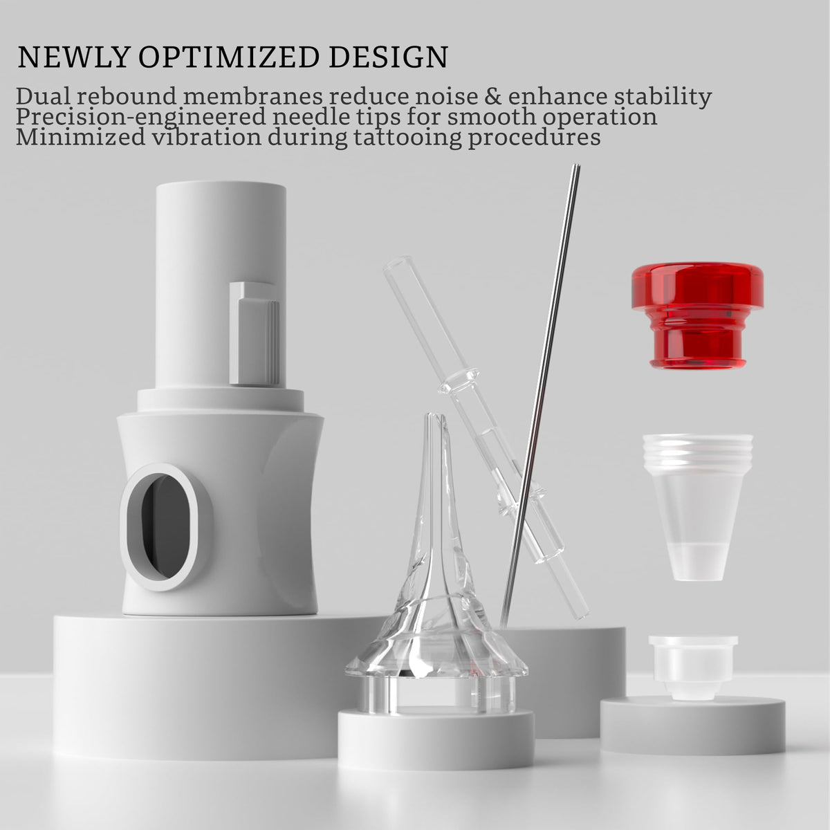 POSEIDON anti leak system ensures clean work by reducing ink backflow during sessions.