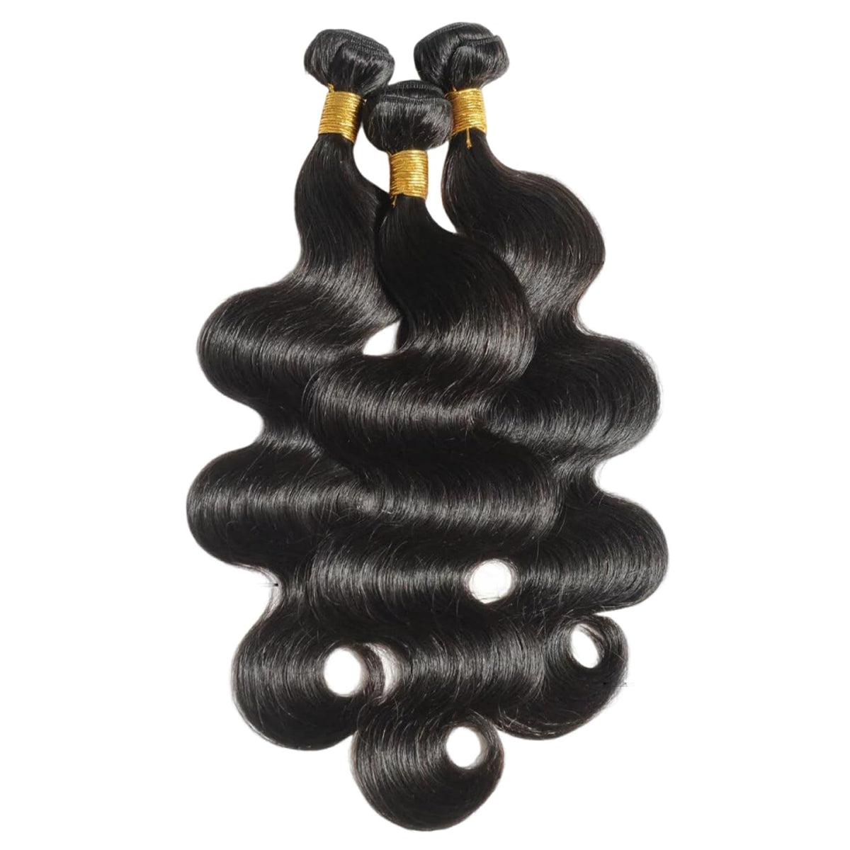 Poshbash Body Wave Bundles 14-inch on mannequin ready for quick styling