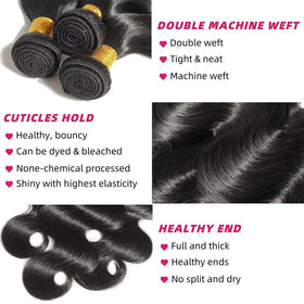 Poshbash Body Wave Bundles 16-inch on mannequin for versatile looks