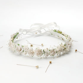 PoshMyra preserved baby's breath crown for a lasting keepsake