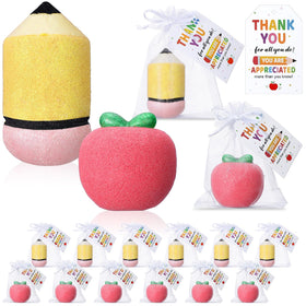 Potchen apple-shaped bath bomb for teachers with a refreshing scent.