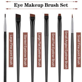 Potchen small flat eyeliner brush ideal for subtle shading and tight corners