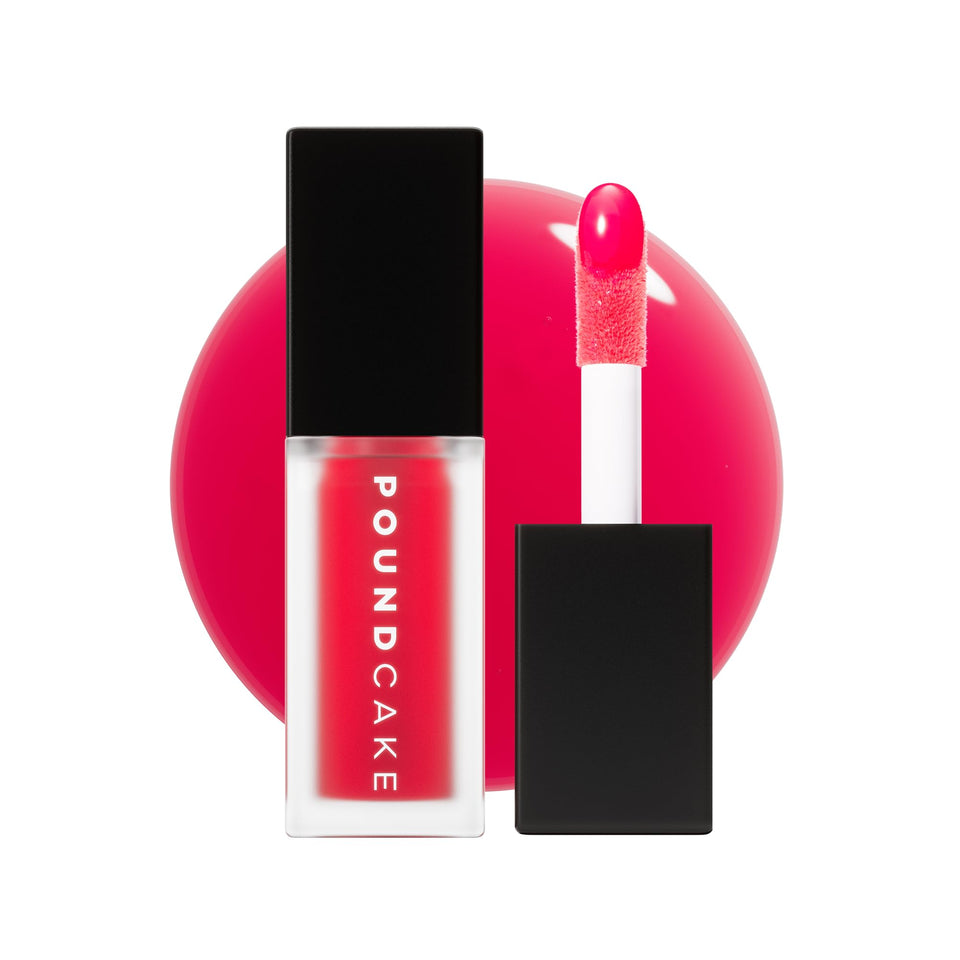 POUND CAKE Cake Theory lip-tone oil bottle with pink tint balancing lip color